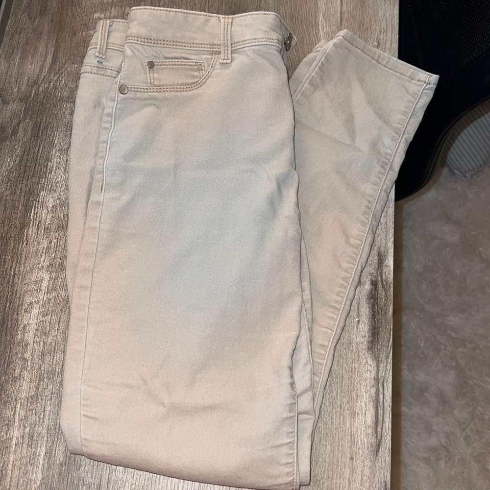 Tan jeggings  high rise